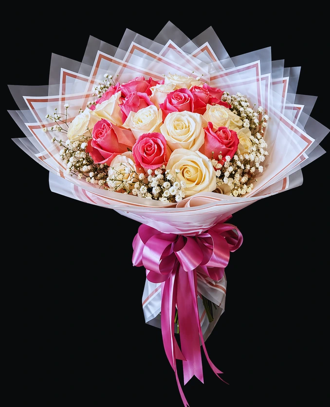 Ramo de rosas de colores